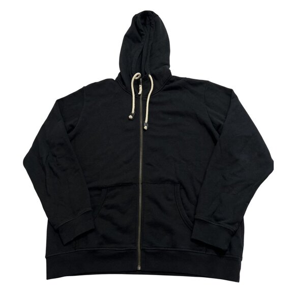 The Upside Zip Hoodie in Black - Picture 1 of 3